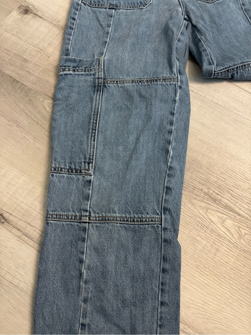 BDG Urban Outfitters Patchwork Cargo Jeans High Rise Baggy 26 - Picture 8 of 14
